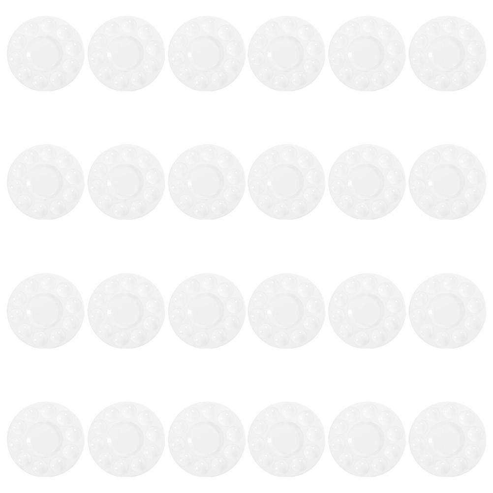 Here's a polished and professional product description based on your input:
**24pcs Thickened Pigment Mixing Plate Durable Paint Palette for Art