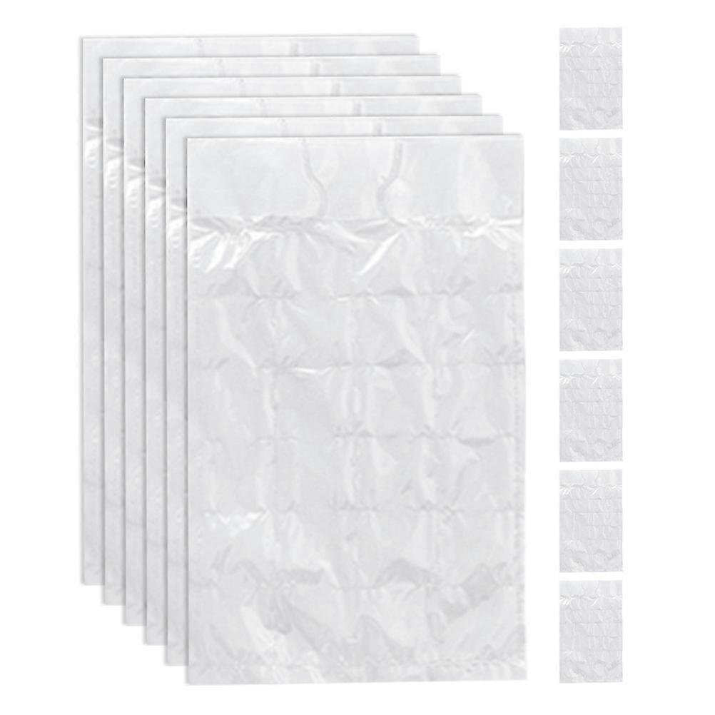 Kitchen DIY Ice Cube Bag Ice Packs For Coolers Transparent Rectangular For Parties 120Pcs