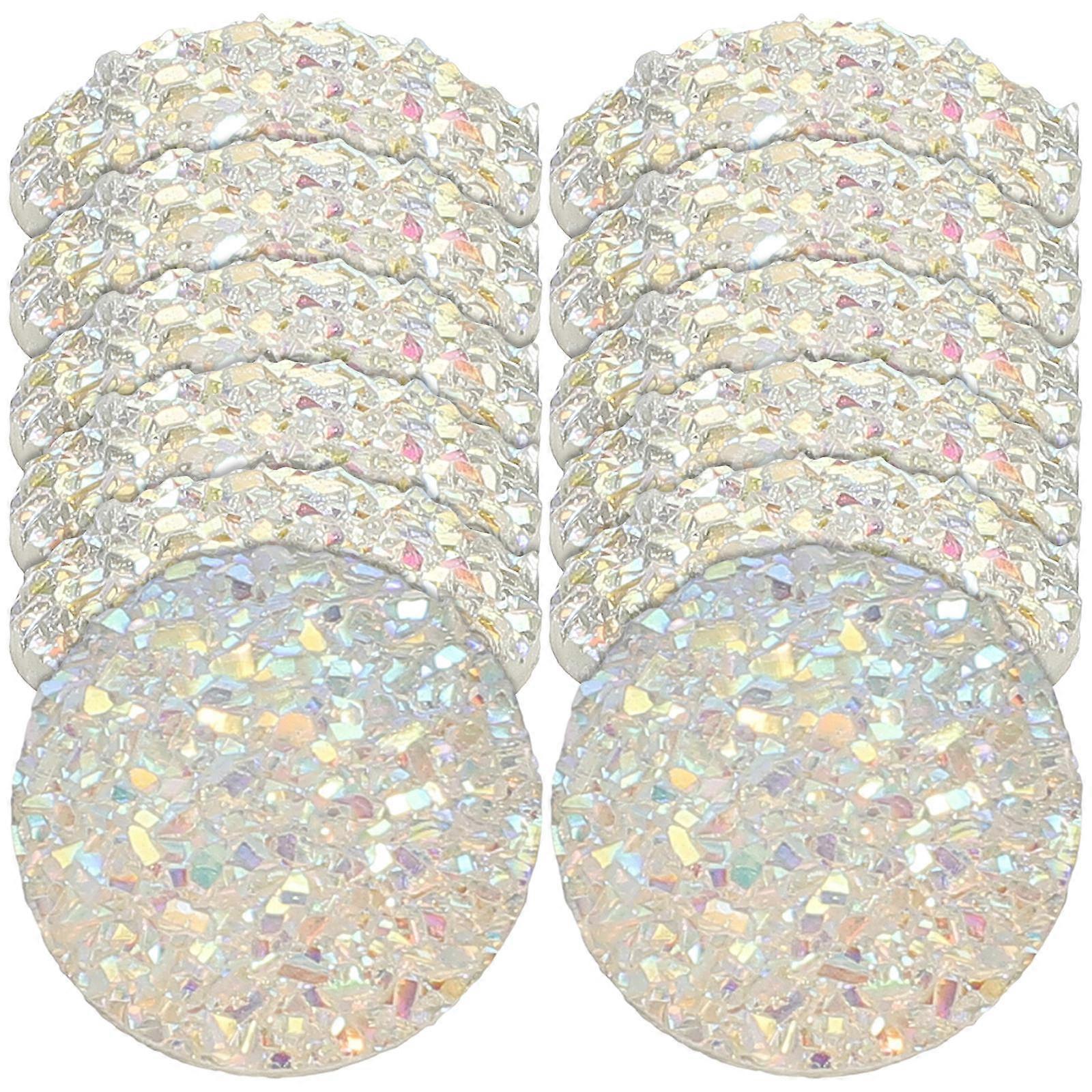 Resin Rhinestones Flatback Mixed Sizes Diy Making Accessories Craft Projects Multi 1.4x1.4cm Decoration 100Pcs