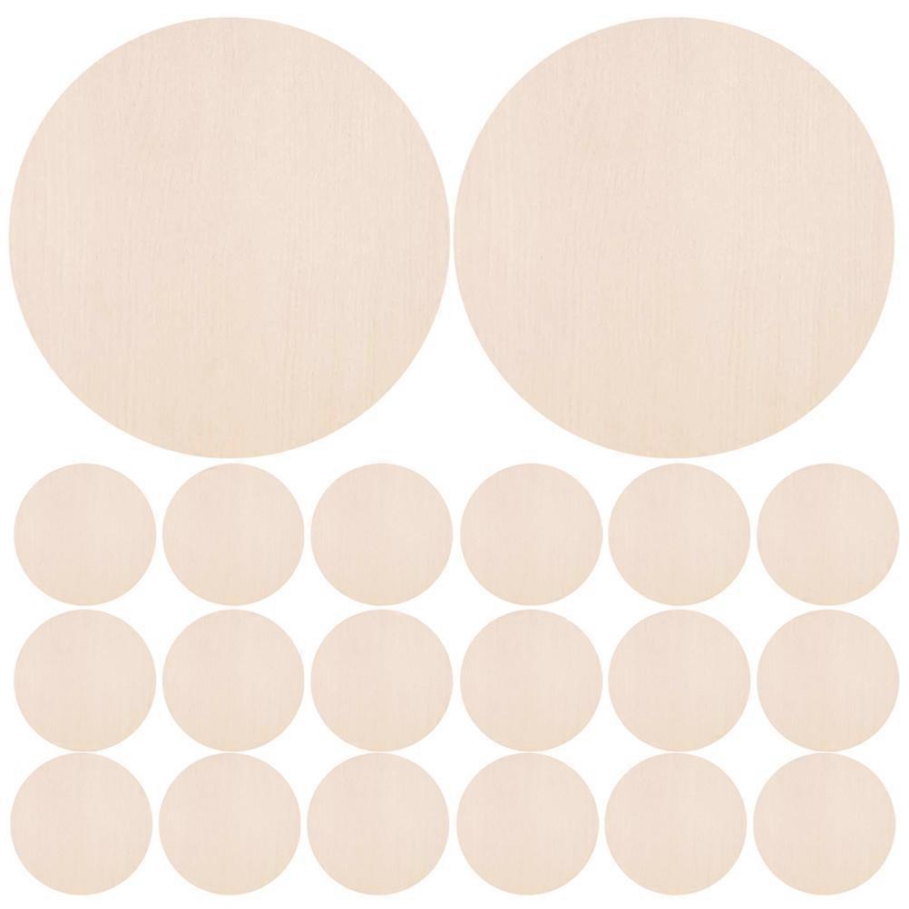 36pcs Round Wooden Slices for DIY Crafts – Unfinished Wood Circles Made from Durable Poplar for Creative Projects, Home Decor and Handmade Crafts