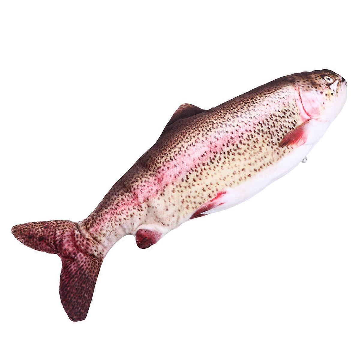 Interactive Cat Toy Fish Moving Fish Toy For Cats Pet Owners 30x10cm Jumping Avoids Scratching 1Set