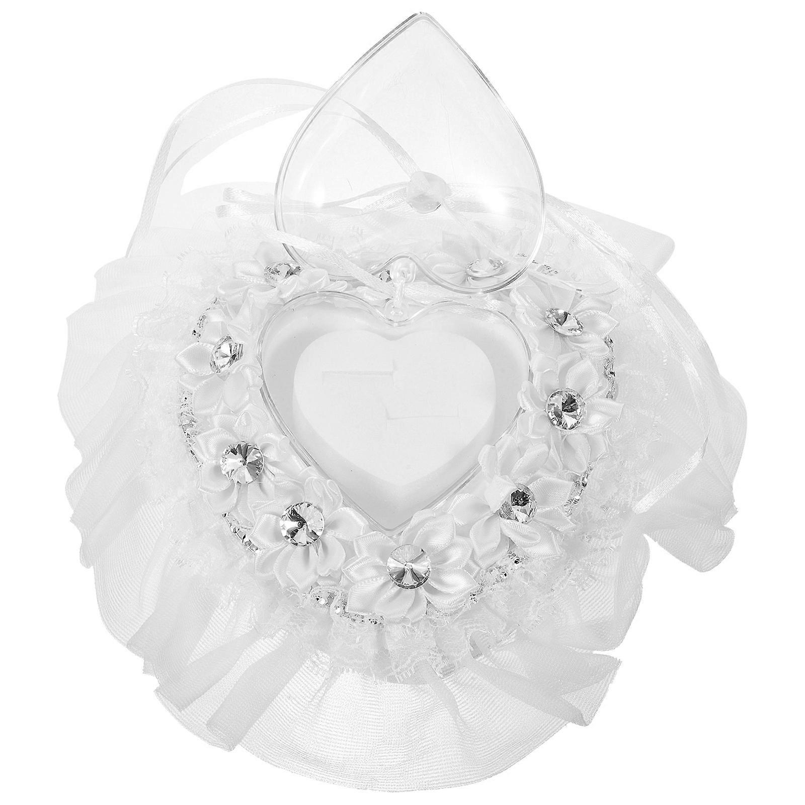 Ring Cushion For Wedding Engagement Decorations Brides Fashion Simplicity Plastic 1Pack