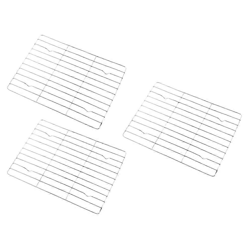 Cooling Rack Baking Tools Non-Sticky Grid Pattern Home Use 9.04X6.48X0.39in 3Pcs