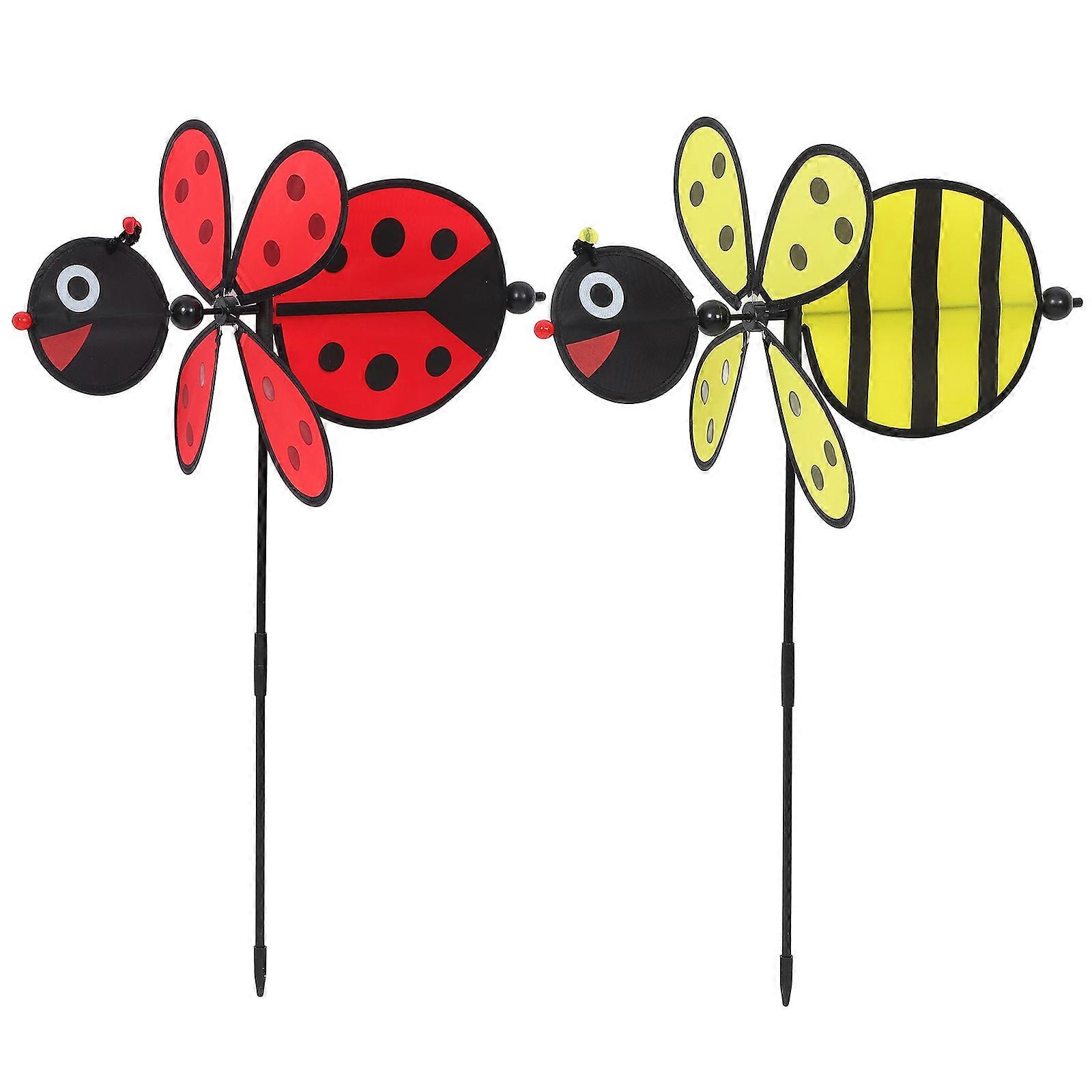 Windmill Decor Playthings 73x50cm Red and Yellow 2Pcs