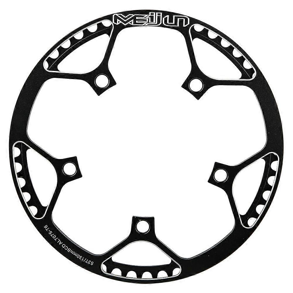 Plateau de pédalier simple MEIJUN 53T en alliage d'aluminium CNC pour VTT (noir)