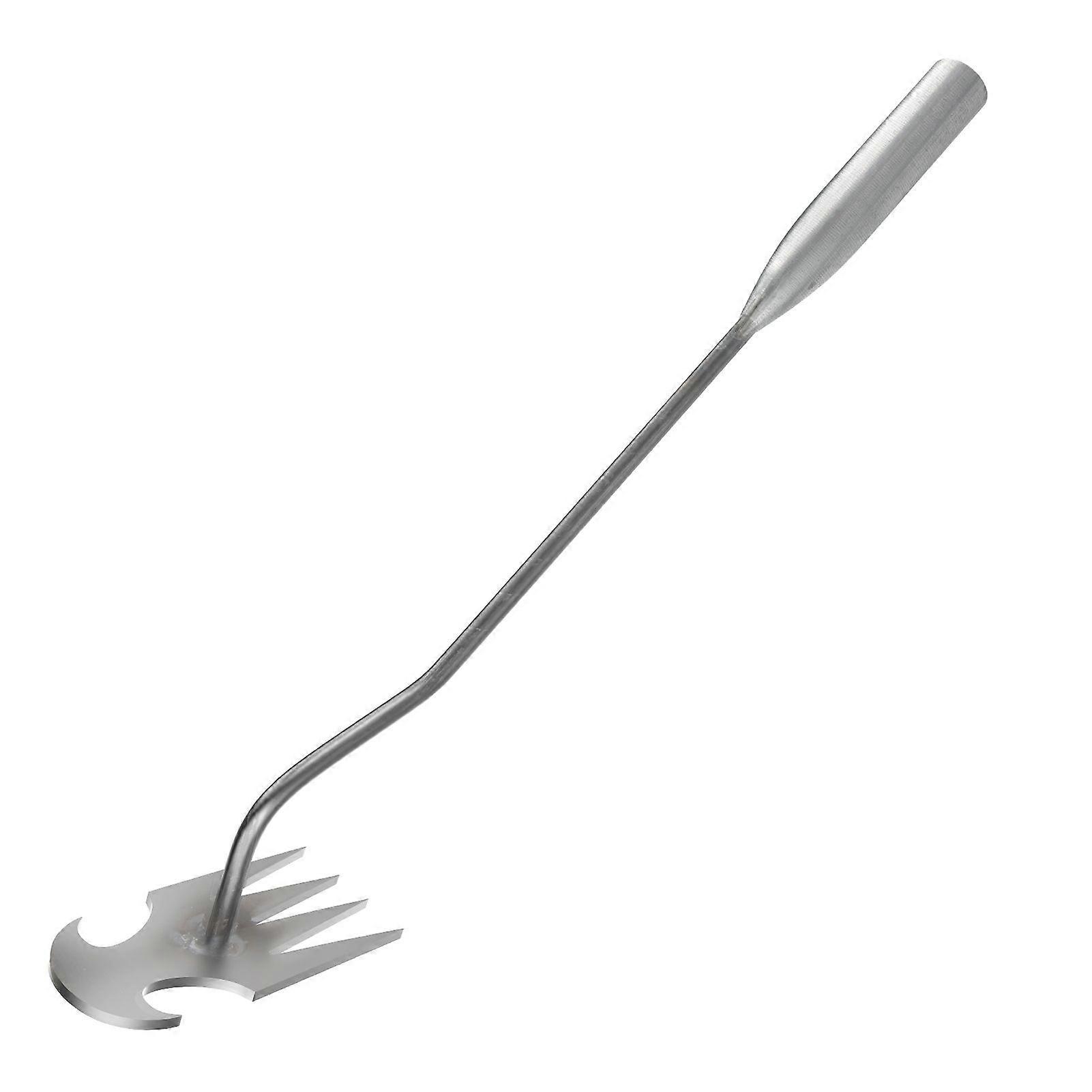 Dual Use Rake with Plastic/Wooden/Iron Handle Labor-Saving Reusable Planting Accessories for Garden Yard