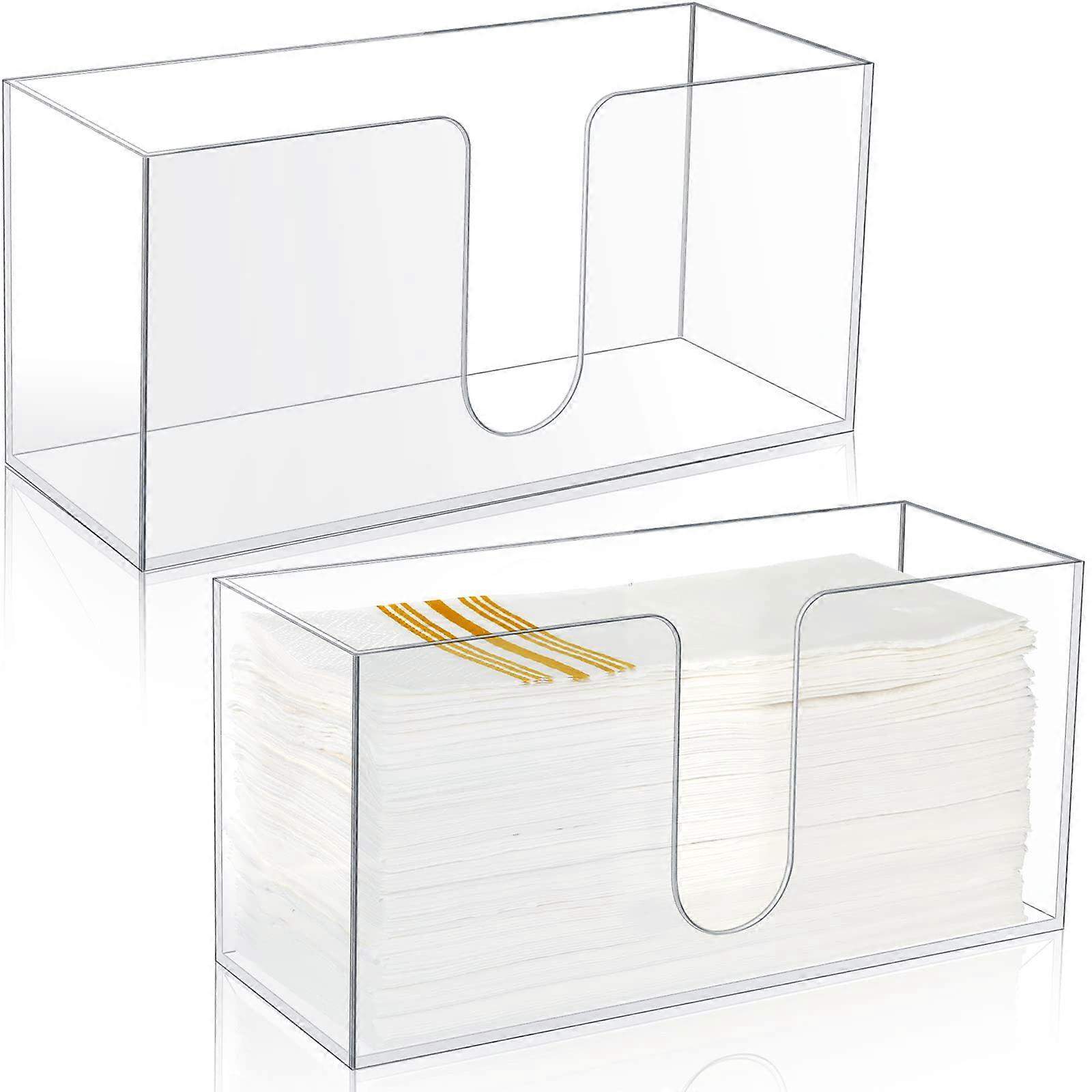 Disposable Acrylic Paper Towel Dispenser for Z or C Fold, Pack of 2