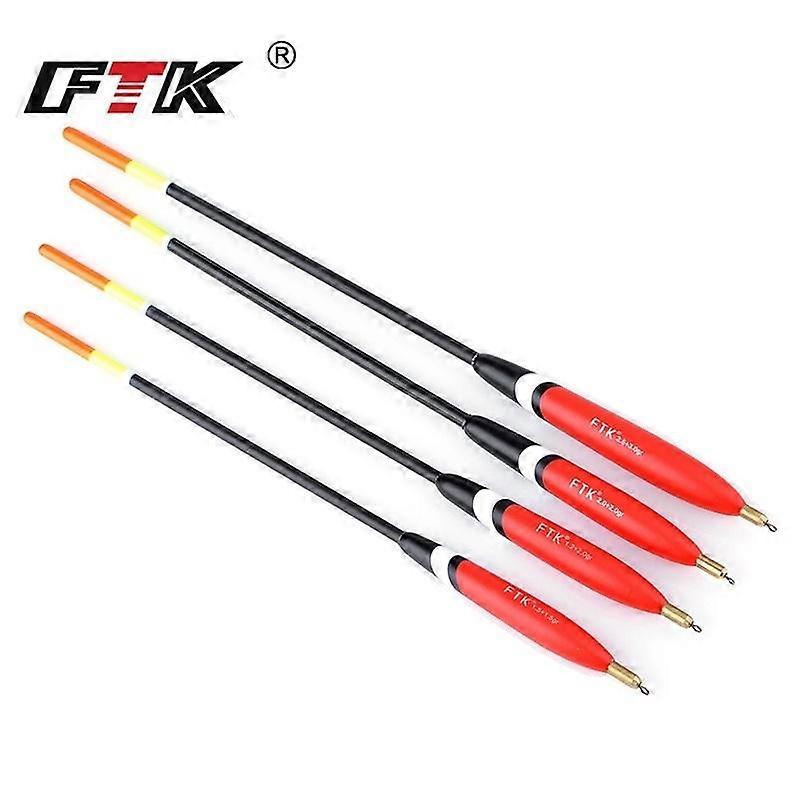FTKFishing Float 4PCS/1.5+1.5gr 1.2+2.0gr 2.0+2.0gr 2.5+3.0gr Bobber Vertical Buoy Mixed Size Float