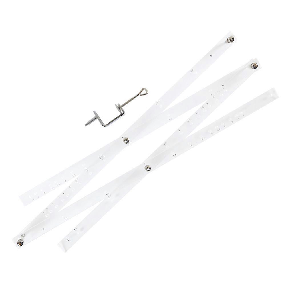 Measuring Tool Ruler Magnification Professional Drawing Tools Ruler for Illustrators Home Use 1Set