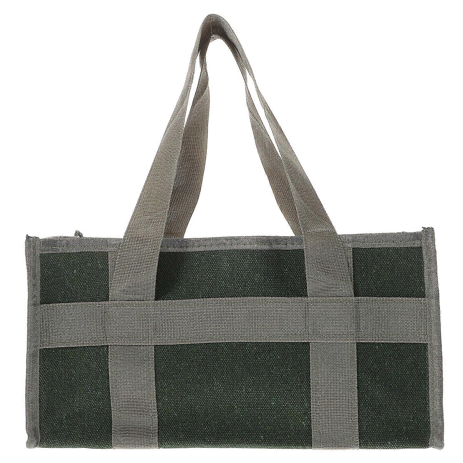 Tool Tote Bag Multi-Function Tool Bag Canvas Material Rectangular Shape For Men 35x17x17cm Tool Organization 1Set