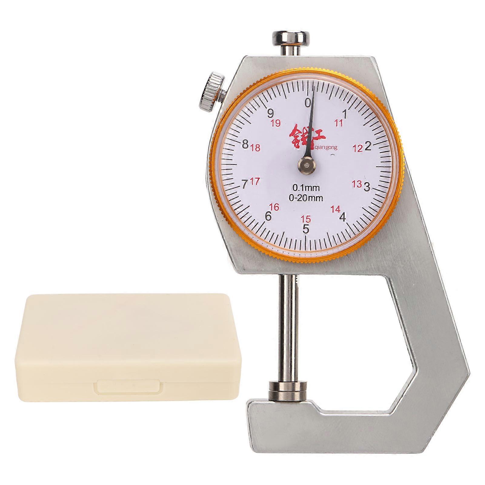 Thickness Micrometer 0-20mm, 0.1mm Resolution, Paper Film Measuring Tool