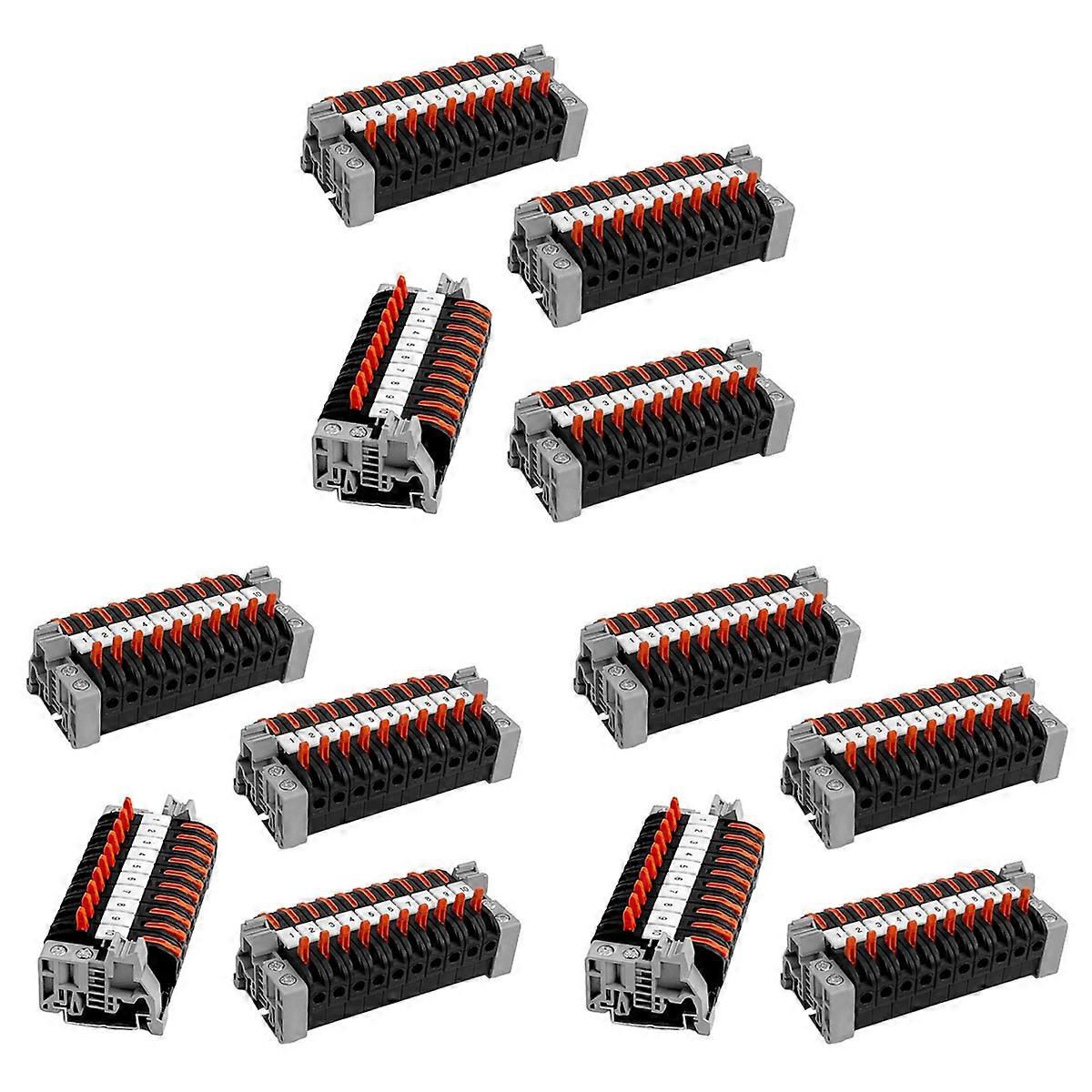 Pack of 40 DIN Rail Terminals,0.08-4 mm2 -211 DIN Rail Terminals