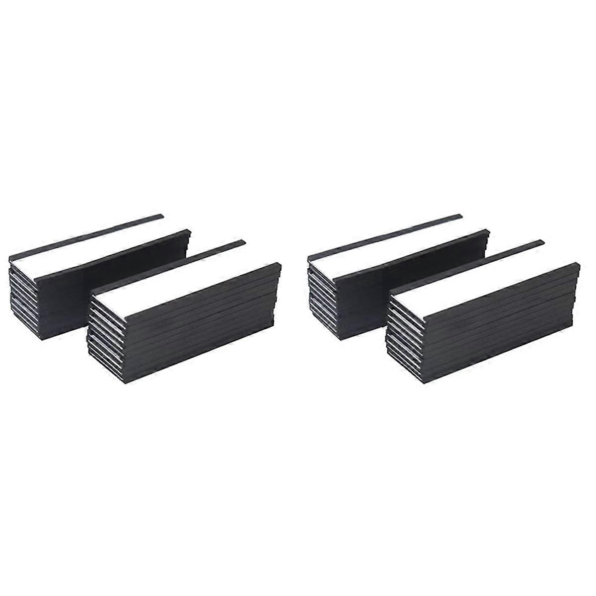 Magnetic Label Holder 4X1.57Inch 20 Packs C Channel White Paper Cards