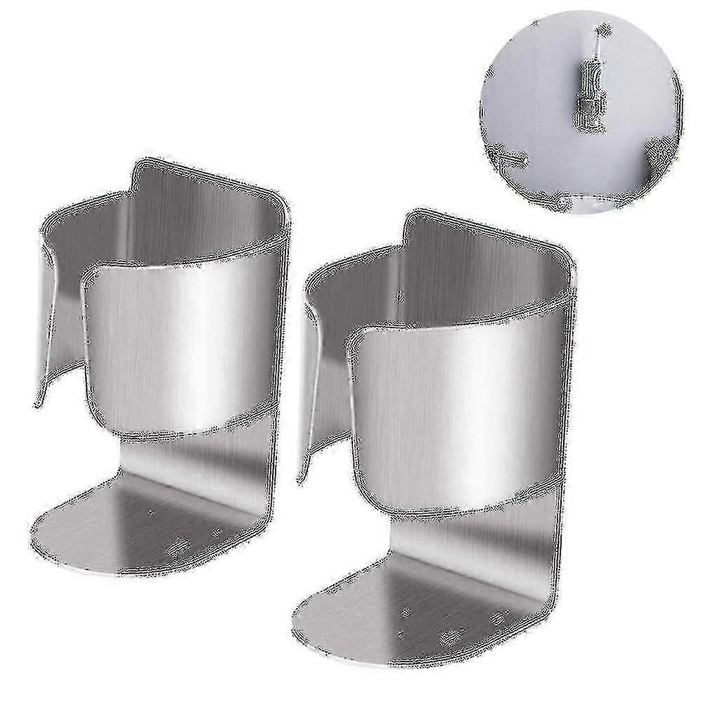 2 stk tannbørsteholder for elektrisk rustfritt stål