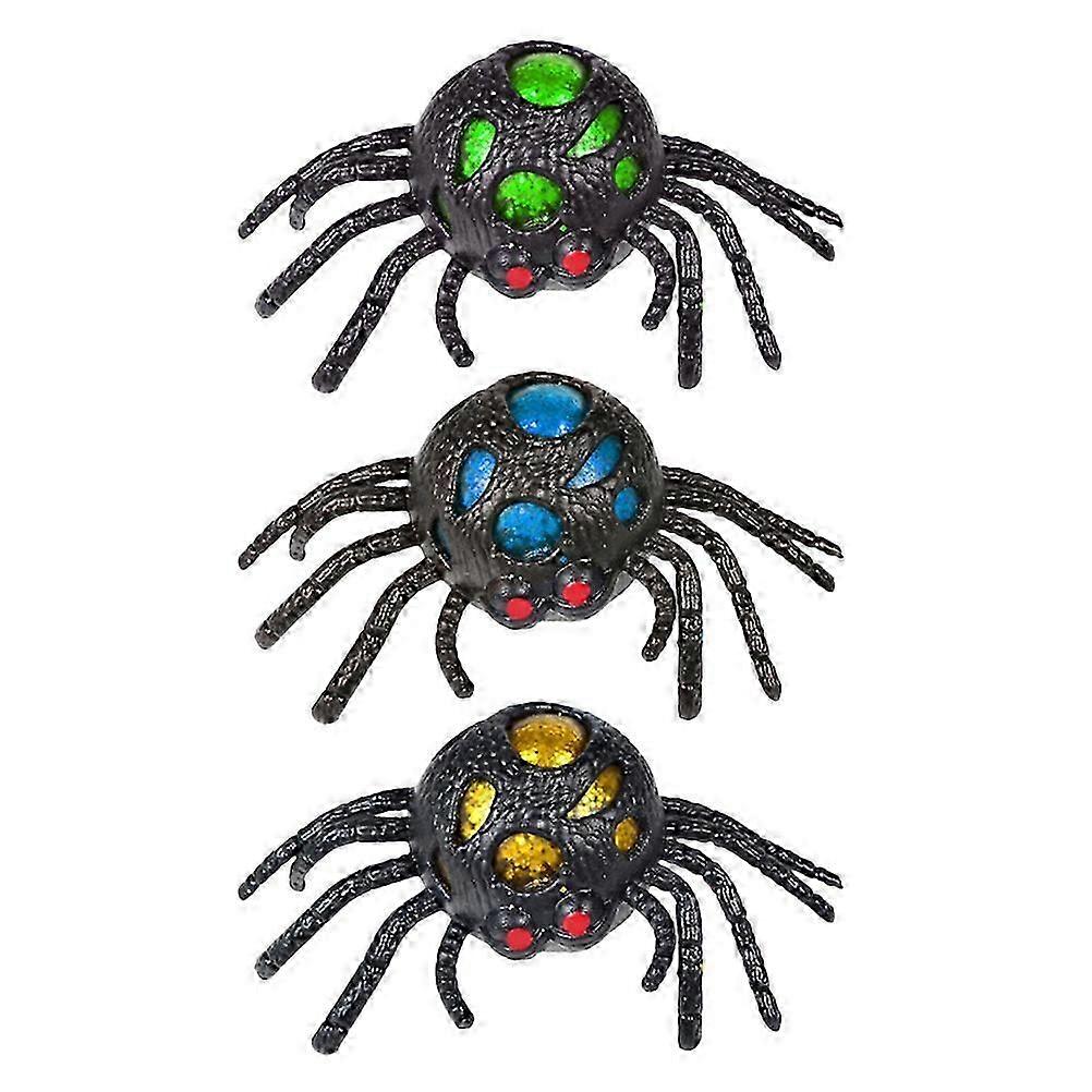 3 Pcs Animaniacs Jouets Vent Jouet Astuce Jouet Stress Jouets Araignée Décompression Jouets Araignée Figurine De Décompression
