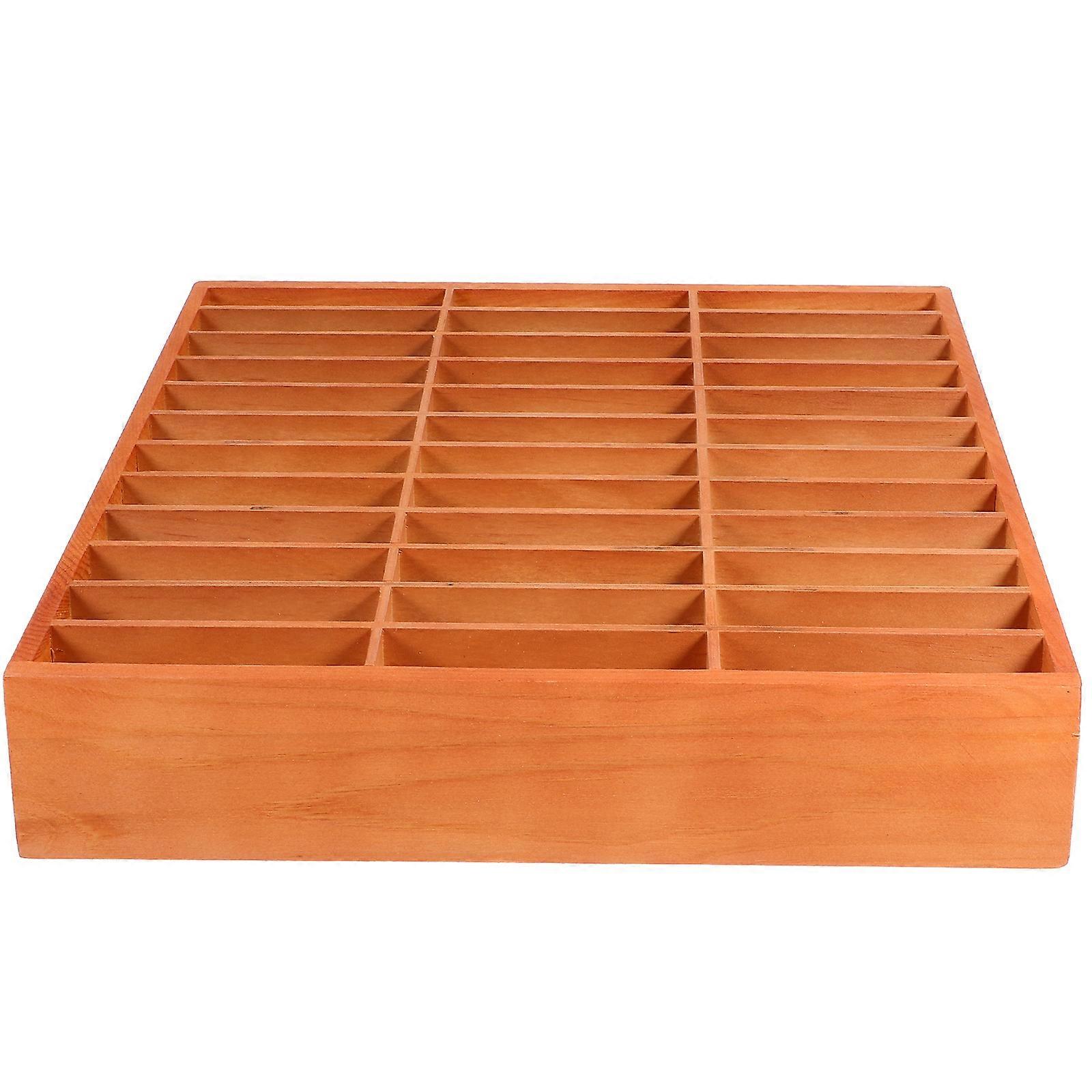 Desktop Organizer For Teachers Chocolate Colored Storage Box Simple And Stylish 1Set
