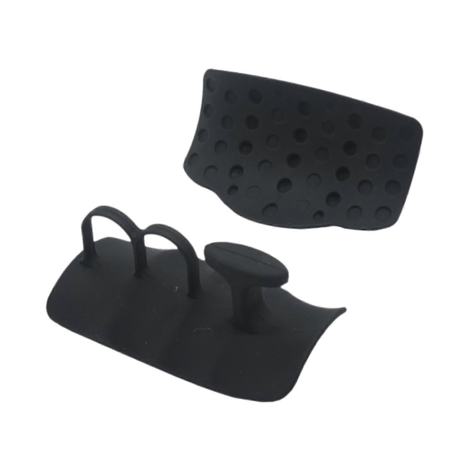 Powerlifting Grip Pads - Portable Weightlifting Hand Protection for Deadlift and Calisthenics, Black, Durable Design, 1 Pair