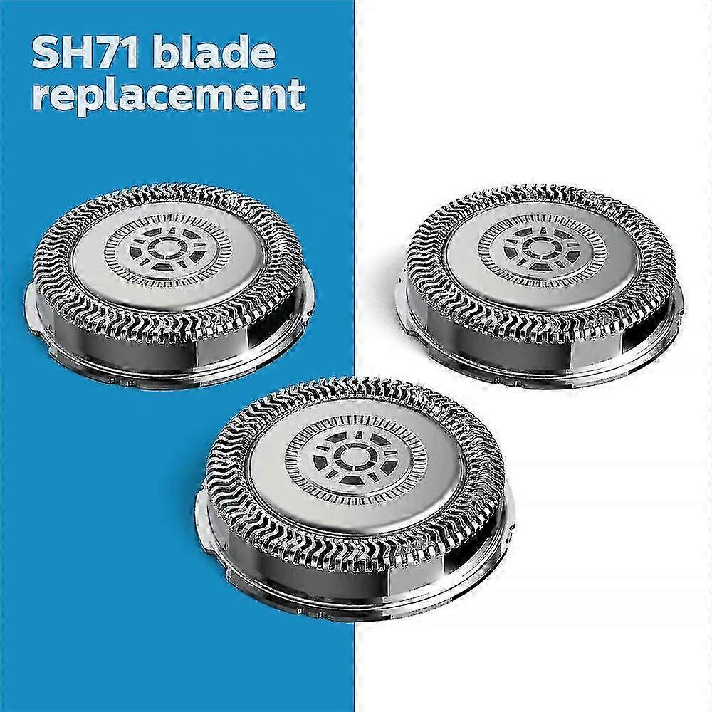 Replacement Blade Head for Brand Shaver Series 7000 and 5000, 3-Pack Angled Shaving Heads Compatible with Angular Shavers