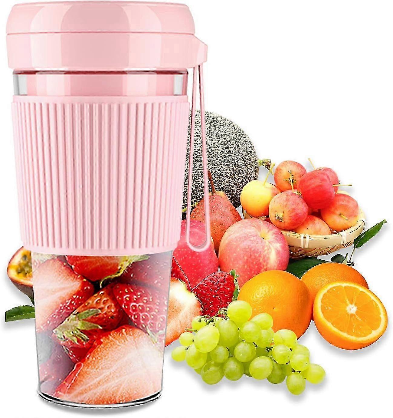Compact Portable Blender, Mini USB Juicer for Smoothies and Fruit Shakes, Rechargeable for Easy Use