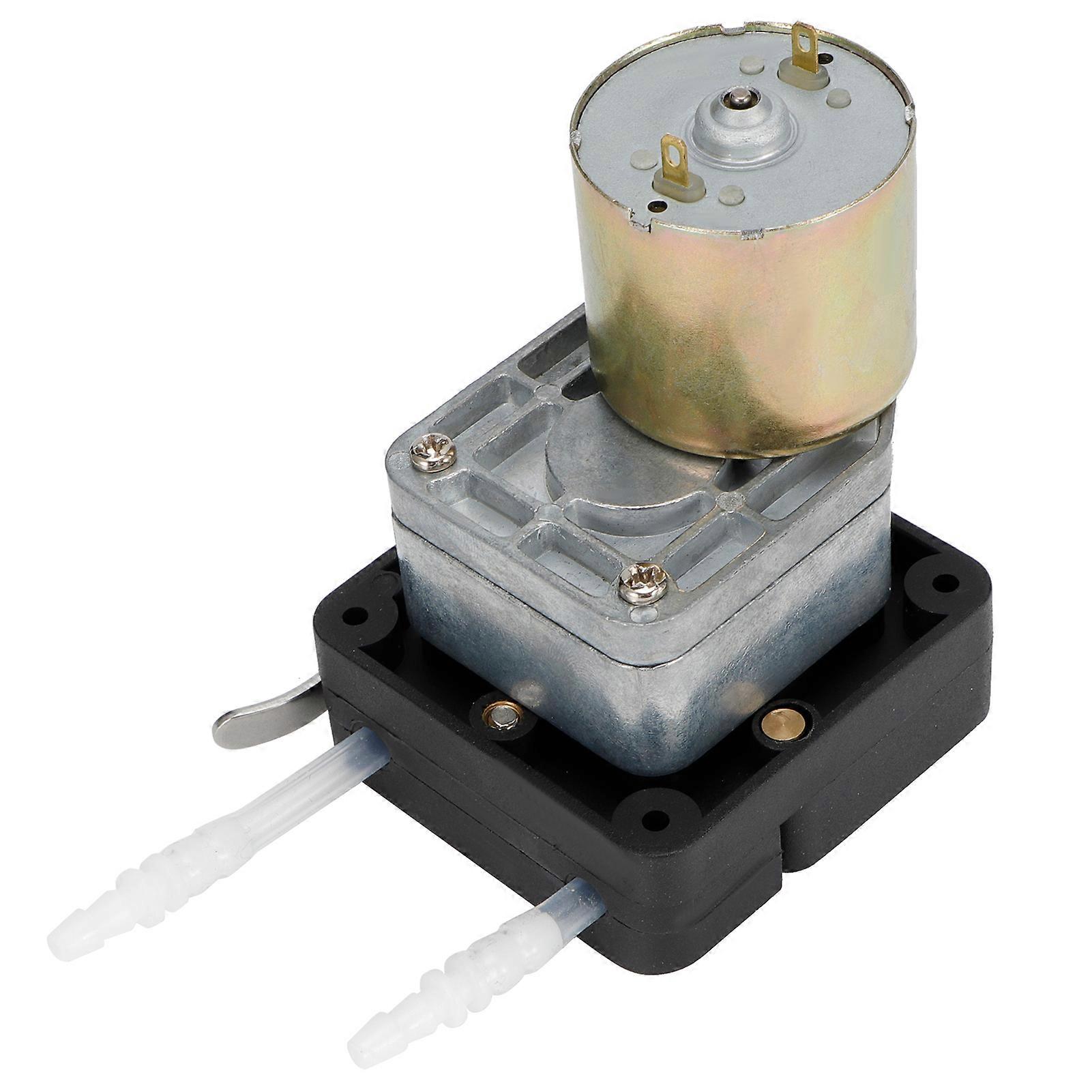 Peristaltic Pump Large Flow Anti‑Corrosion Micro Dosing Pump Head with 12V DC Geared Motor