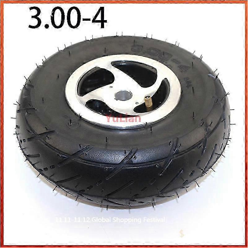 Inner tube and outer tire for electric scooter, road wheel for Knobby, Go Kart, 3.00-4