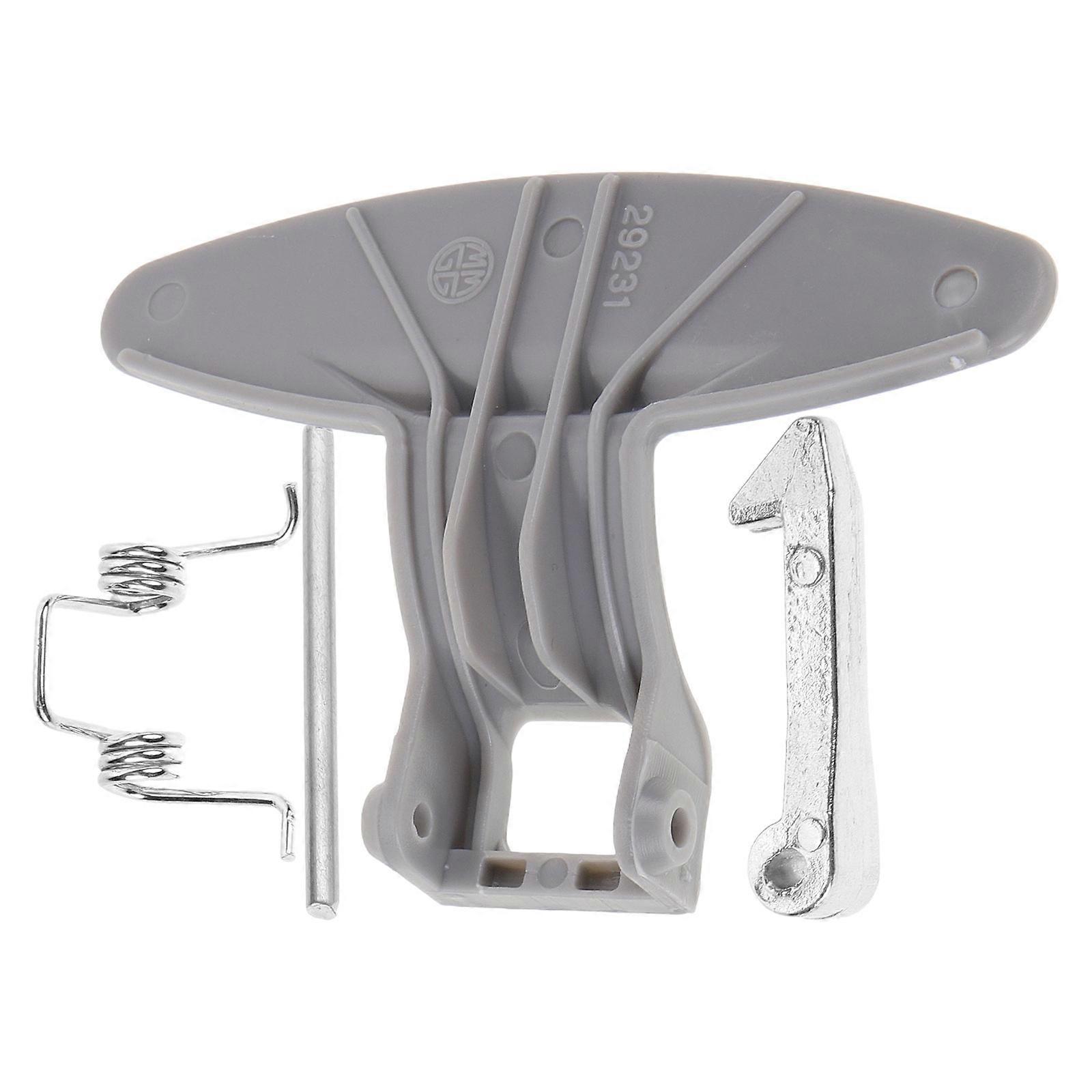 Drum Washing Machine Metal Handle Set Home Use Silver 9.50X6.50X1.50CM Sturdy Locking 1Set
