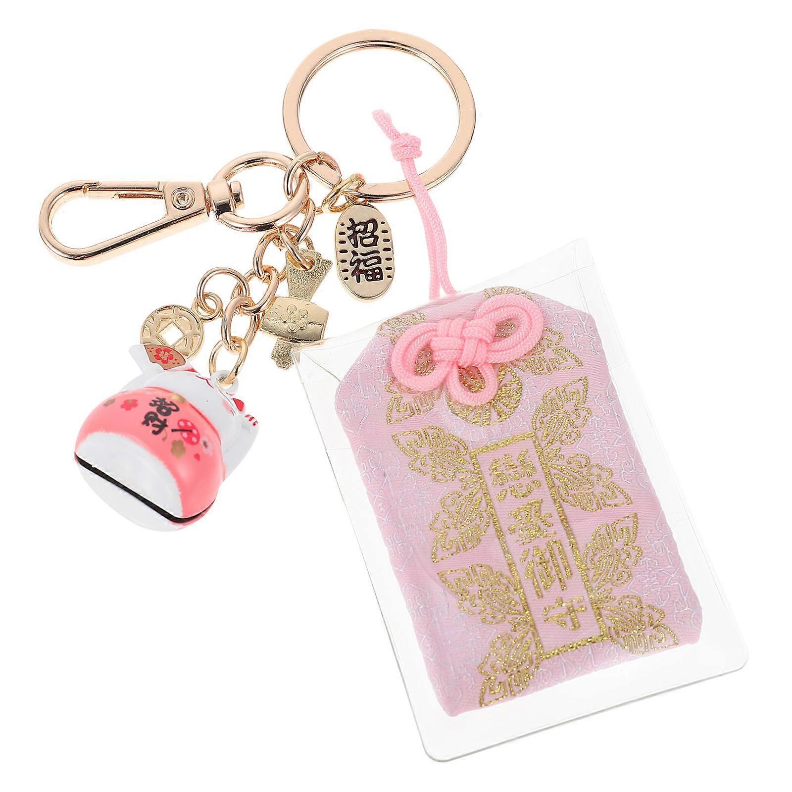 Creative Keychain Japanese Type Amulet Pendant Shape Everyday Use 1Pcs