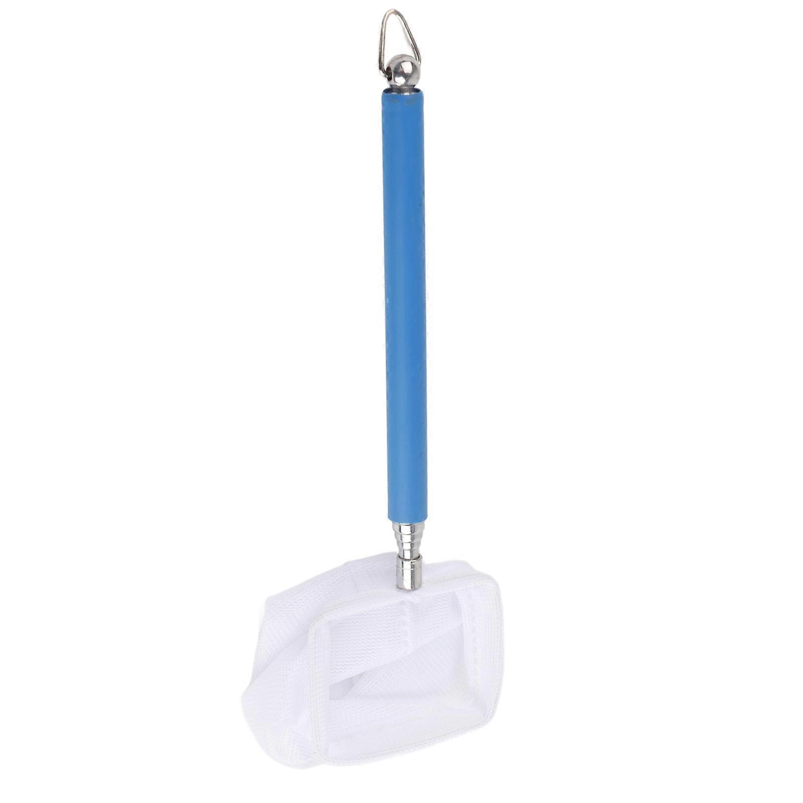 Aquarium Fish Tank Net Square Stainless Steel Telescopic Lightweight Nylon Shrimp Catch Net