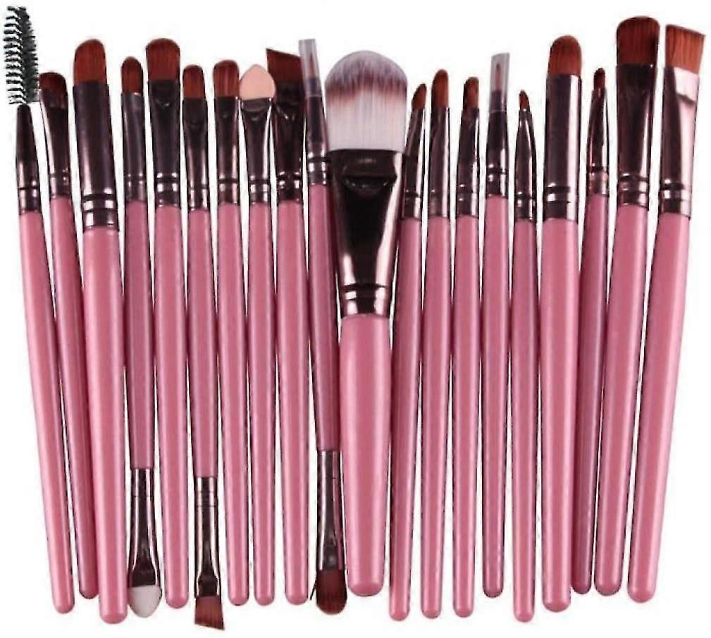 Set Of 20 Make-Up Cosmetic Brush Set For Eyeshadow Powder Foundation