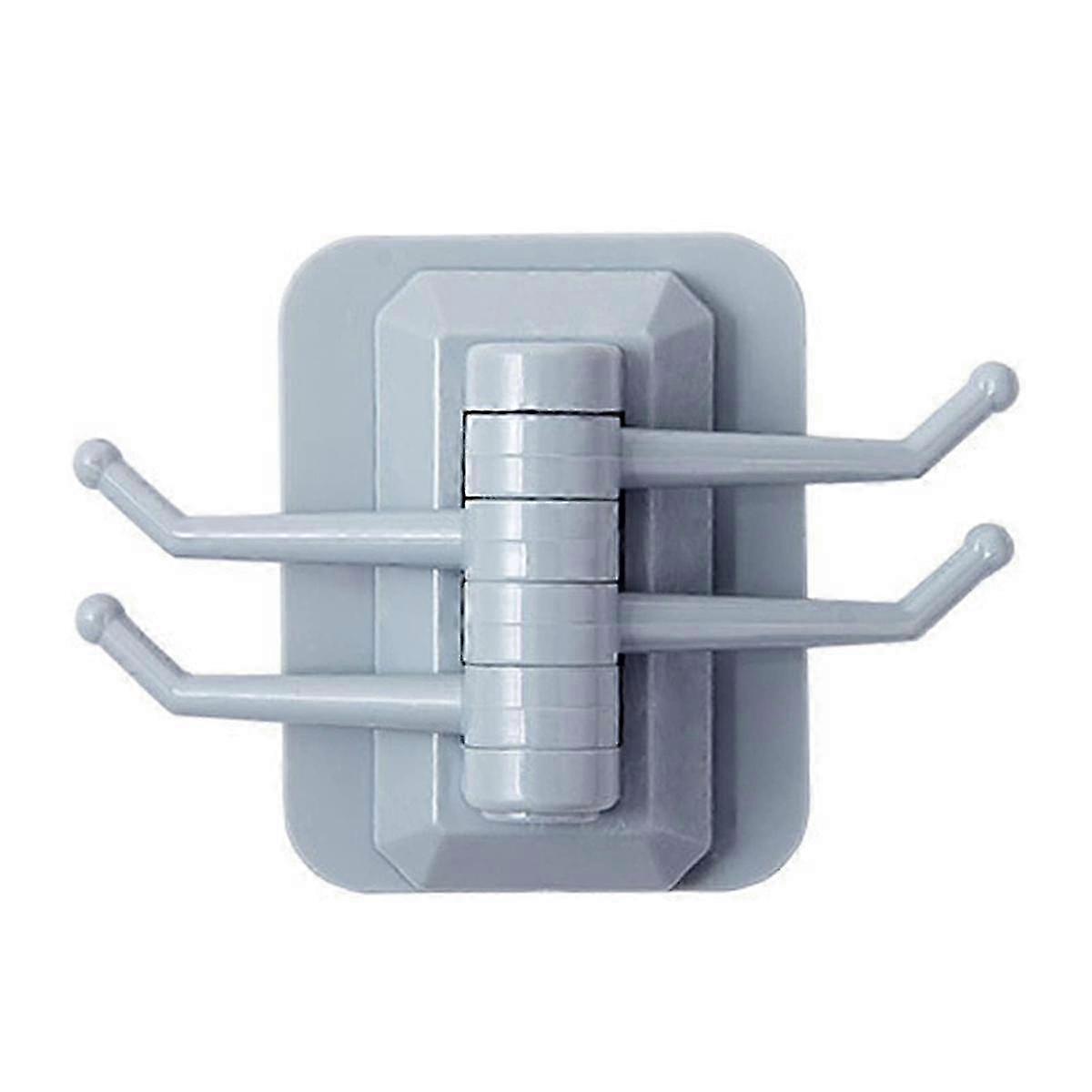 Multifunctional Portable Punch-Free Hook Frame - Blue Foldable and Rotatable Wall Hook