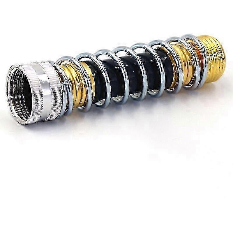 Garden Spring Hose with Connector, Anti-kink Water Hose Joint Protector, Fits All Standard 3/4 Inch Garden Hoses and Faucets