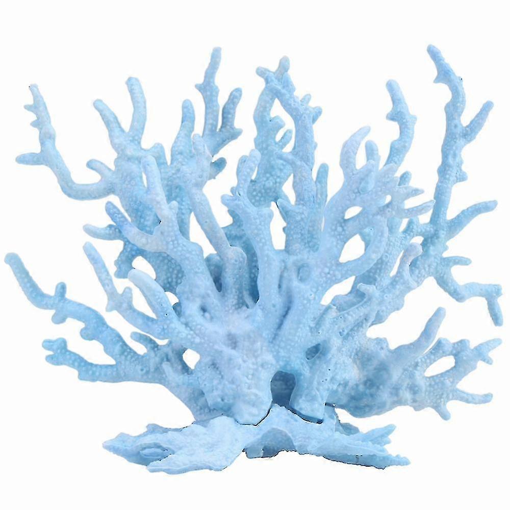 Aquarium Fish Tank Simulation Coral, Artificial Plant Water Tank Decoration (blue)