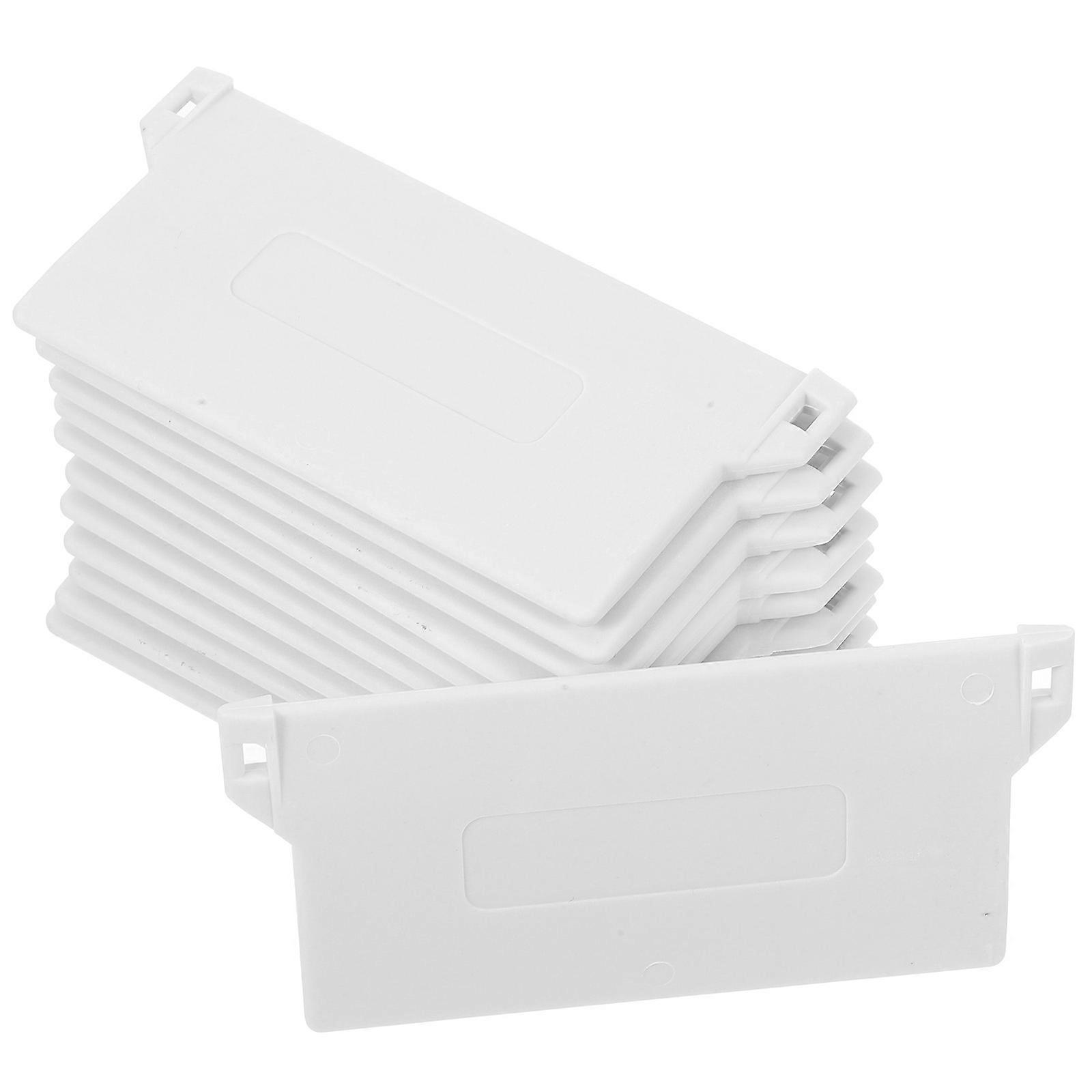 12Pcs 89mm Portable Plastic Vertical Blind Bottom Plates