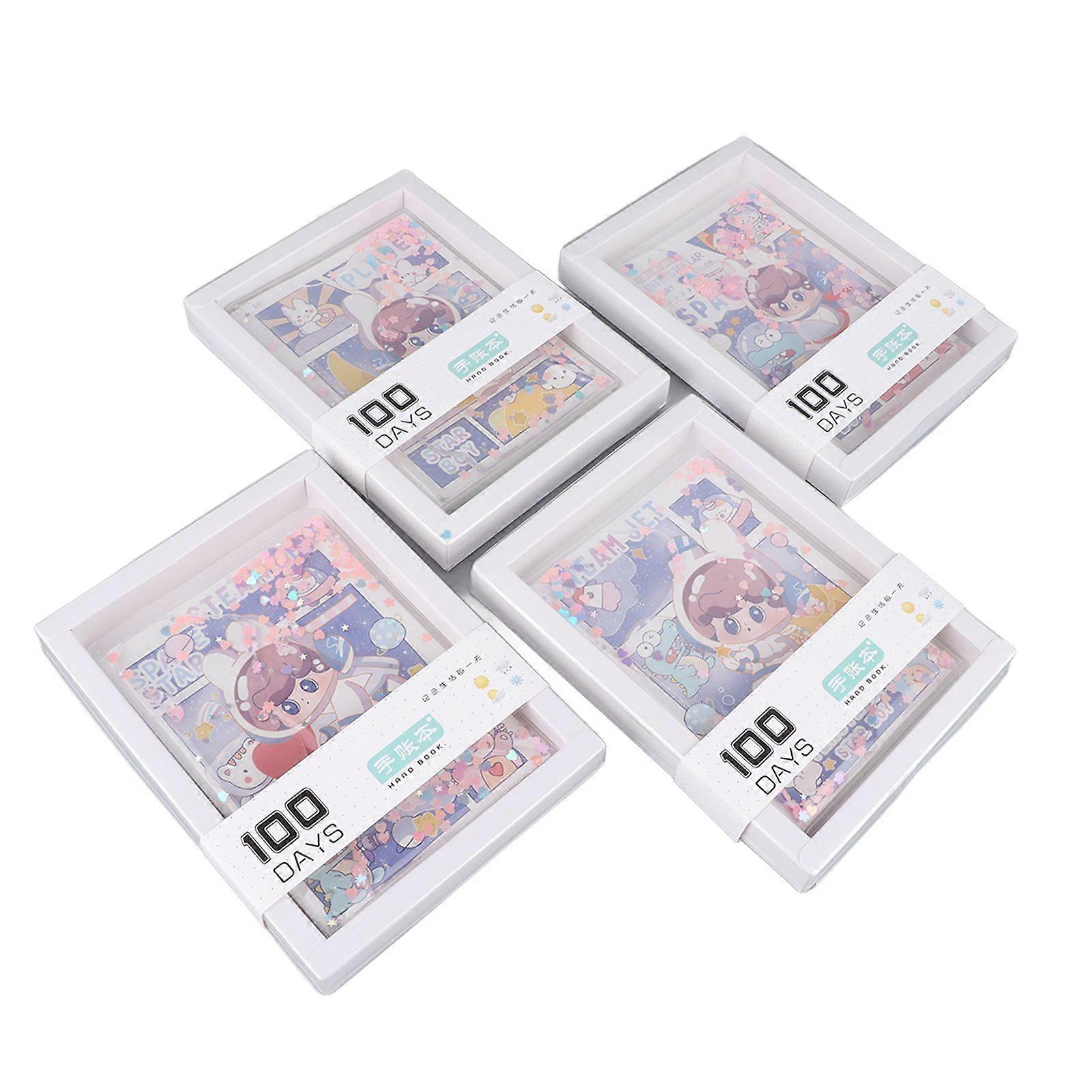 2025 Latest Model  4pcs Scrapbook Notebook Cute Pattern Clear Recording