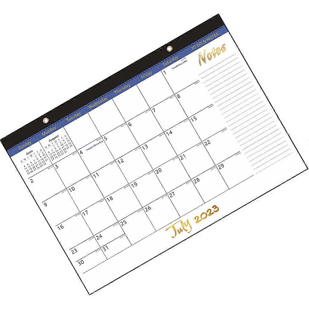 Yearly Wall Hanging Calendar Date Tracking Office Supply Rectangular 43x30.5cm Gummed Paper Sturdy Craftsmanship 1Set