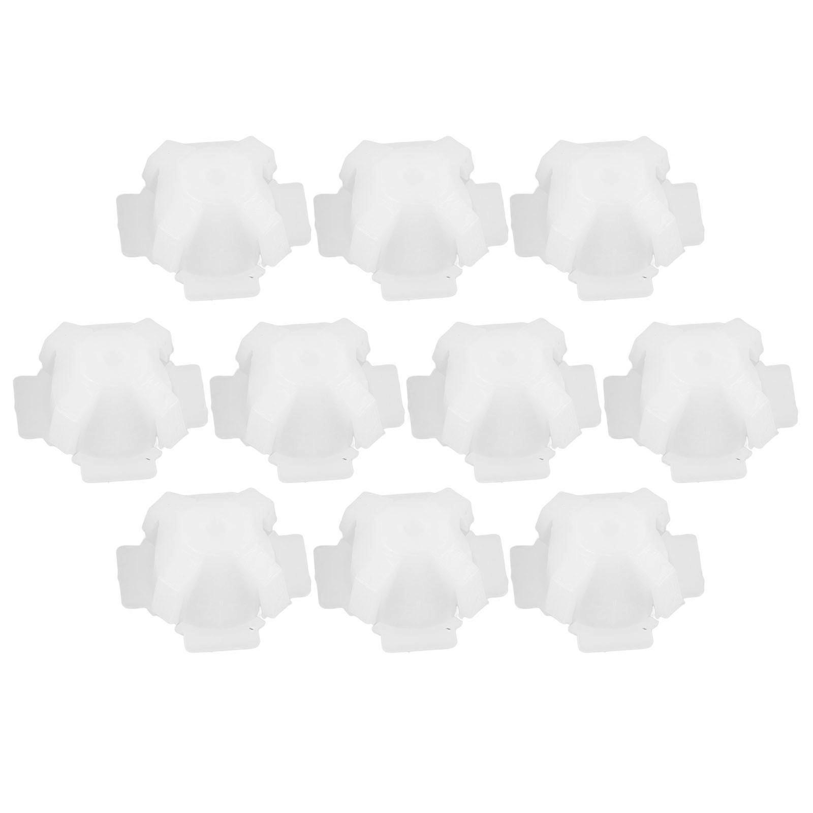Plastic Wiper Arm Hole Cleaner Tool for Windshield Sprinkler Cap Replacement – 10pcs White Gel Pad for Porch Swing Canopy and Offset Cap Removal