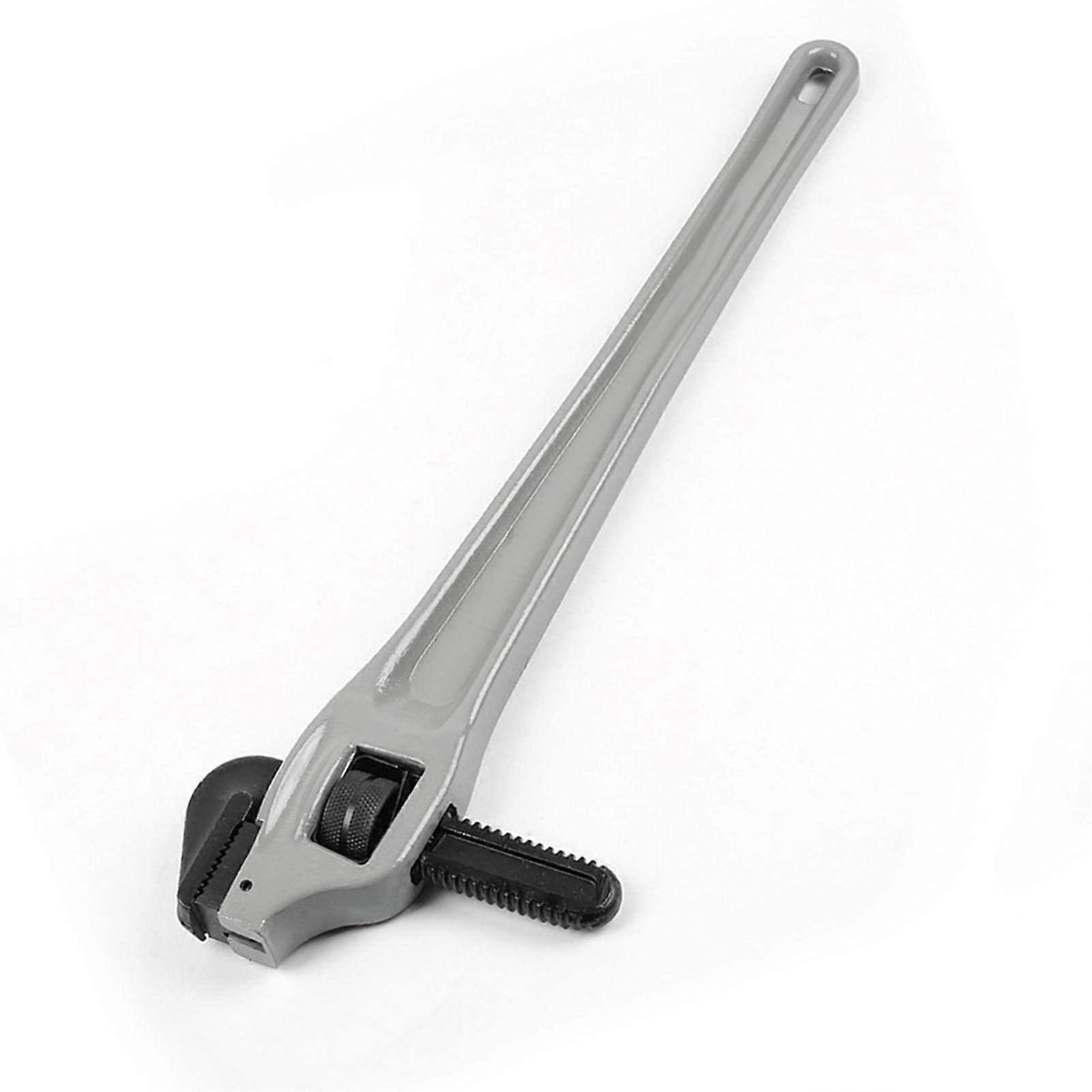 Klempnerschluessel Cr-Mo Steel Pipe Wrench Floating Jaw Self-Cleaning Threads Adjustable Opening 24-Inch Non-Slip Teeth