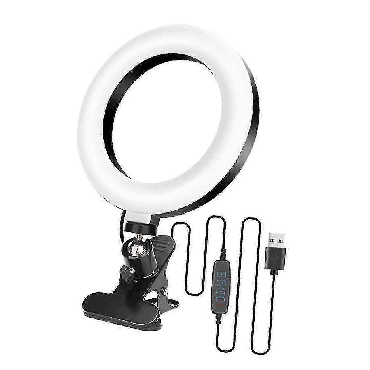 Webcam Light Video Lighting Desk Lamp Ring Light for Streaming