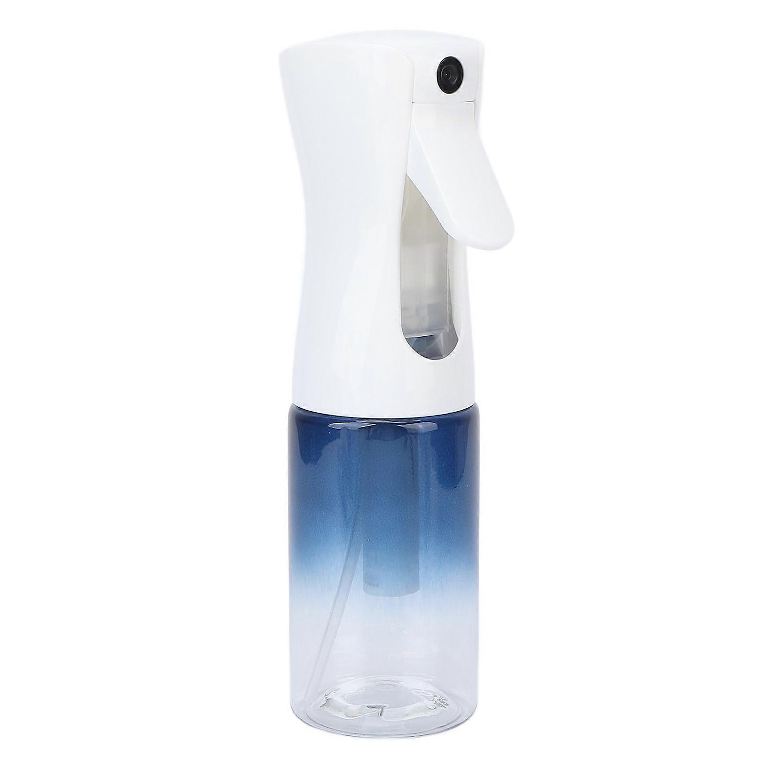 Spray Bottle Blue Gradient Reusable Refillable Continuous Sprayer for Hairdressing Cleaning
