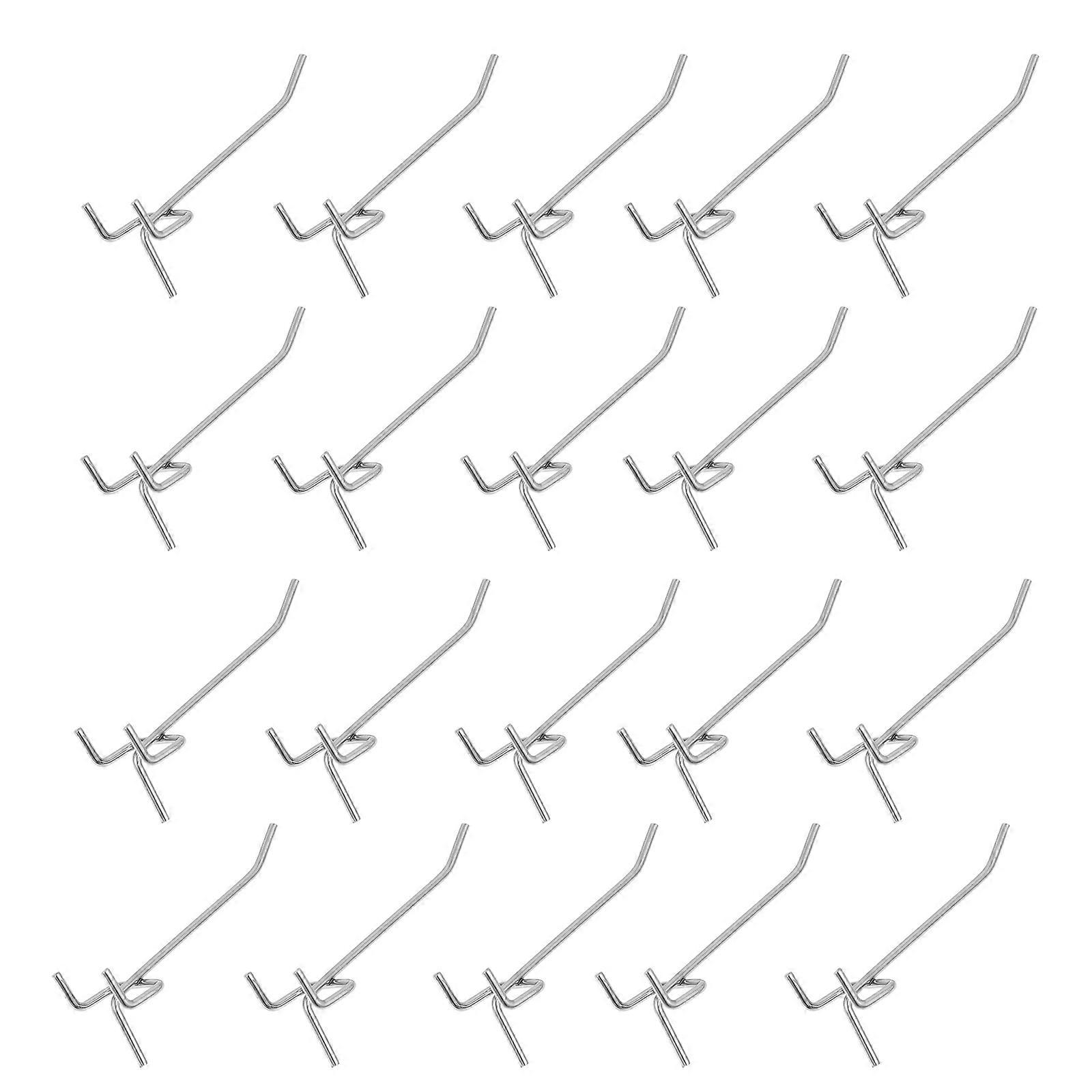 50pcs Heavy Duty Pegboard Hooks for Wall Storage – Universal Utility Hooks for Organizing Tools, Compatible with All Pegboards and Wall Panels for