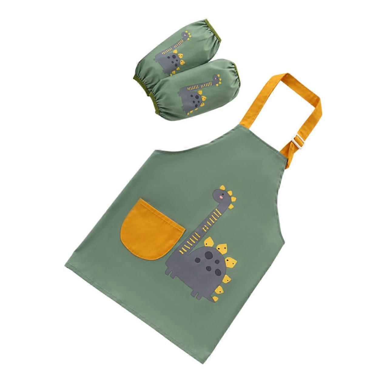 1 piece Painter's Apron with Dinosaur Pattern, Reusable for Years, StainResistant and Easy to Clean, for Creative Activities and Meals