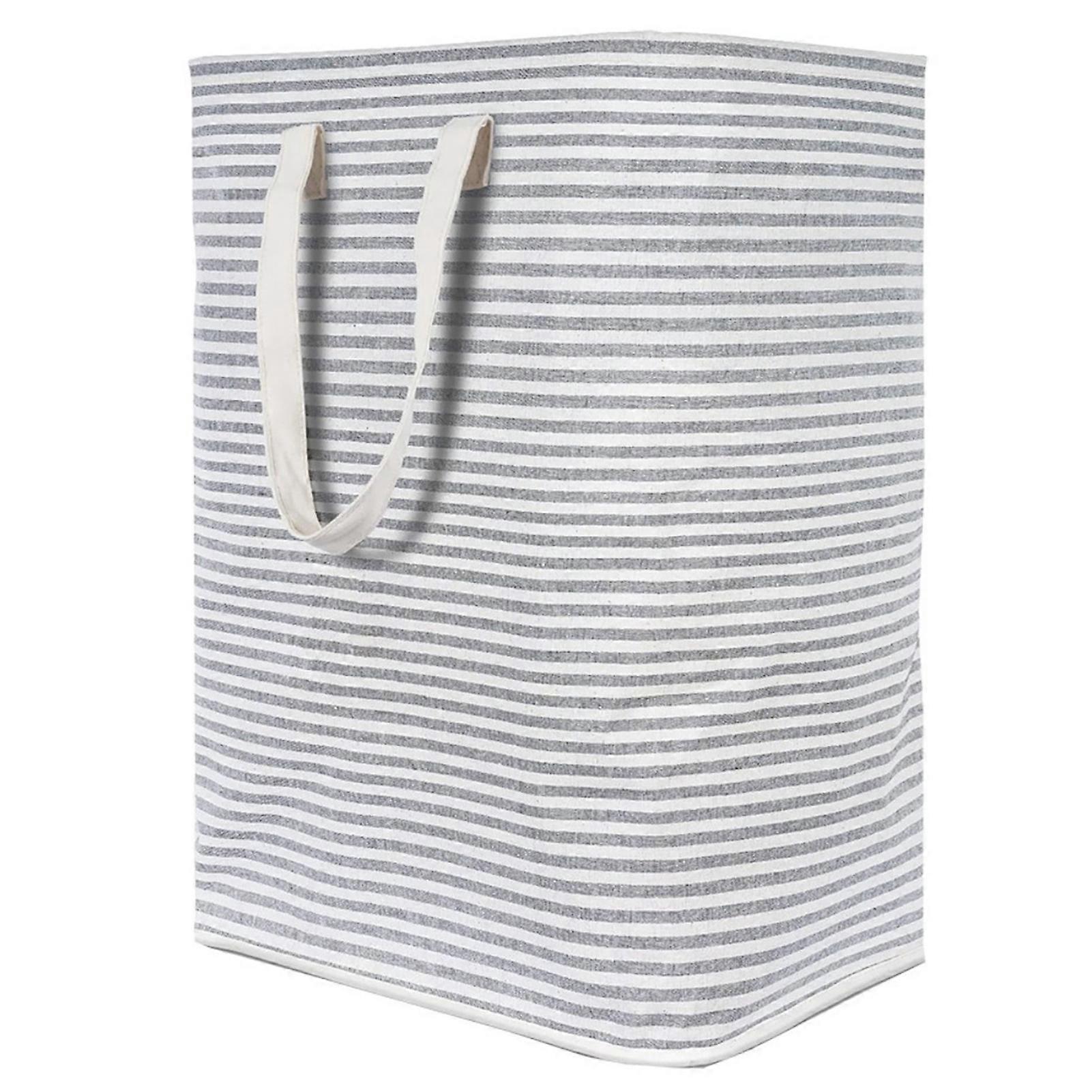 Laundry Baskets Foldable PE Waterproof Coating 75L Capacity Practical Handle Lightweight Portable Hamper Storage Basket