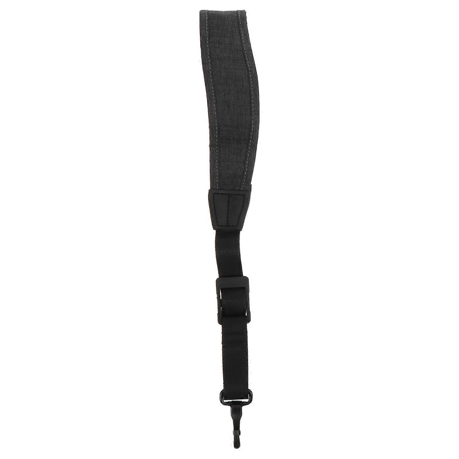 Hanging Saxophone Strap Professional Comfortable Experience Reduce Shoulder and Back Pressure Dark Grey 55X5.4X1CM 1Pc
