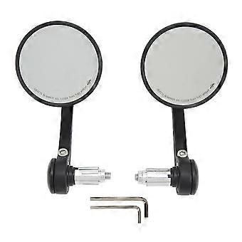 2 stücke 22mm/0,87 in Motorrad Rückspiegel Seite 360 Drehbare Lenker Spiegel Universal für Motorrad