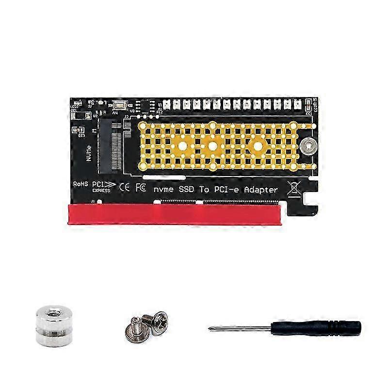 Scheda convertitore da SSD NVME a PCI-E con luce a LED fredda - Adattatore a piena velocità per prestazioni di trasferimento dati migliorate