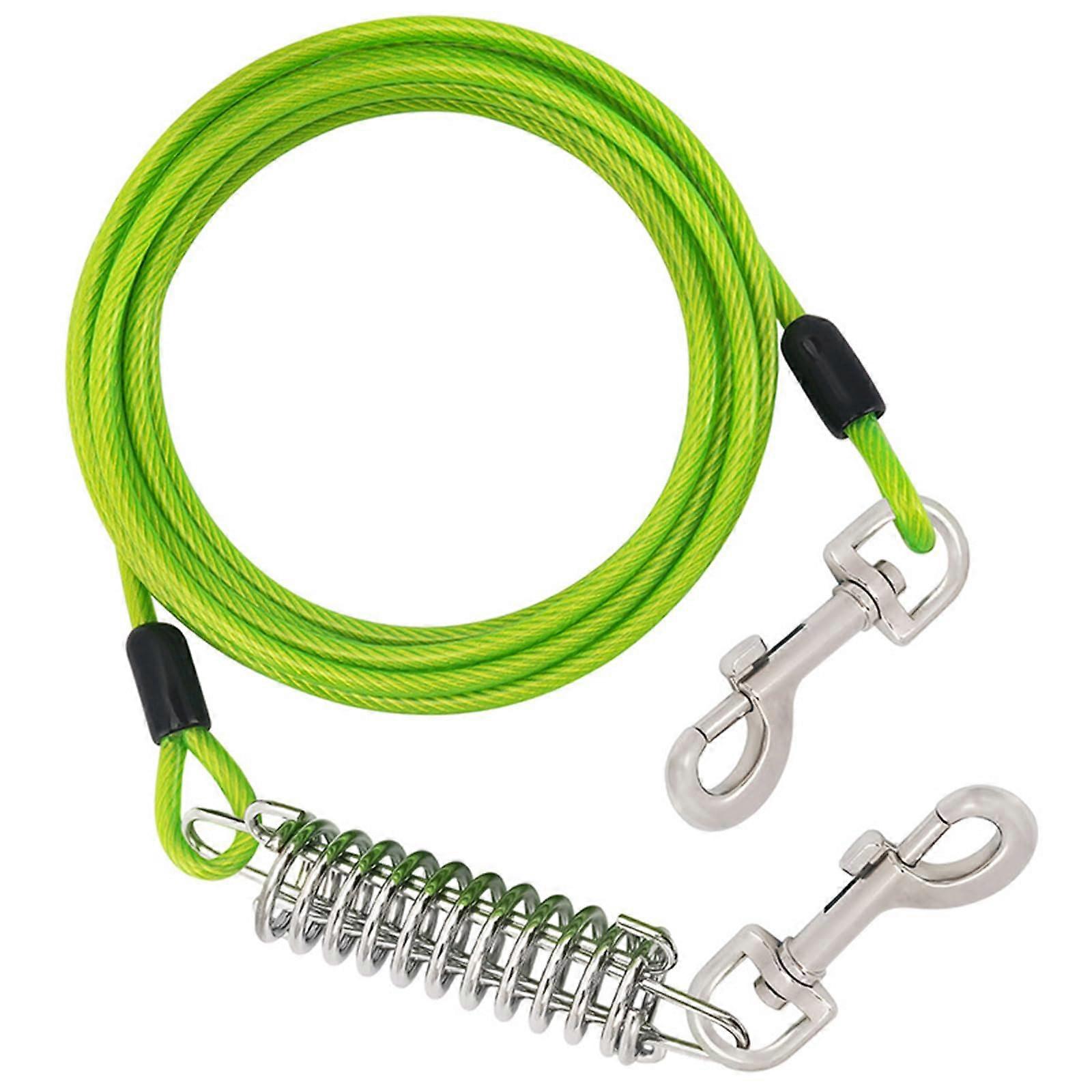 300 cm long dog leash, flexible dog lead with shockabsorbing spring for outdoor walks. Ref: 1367