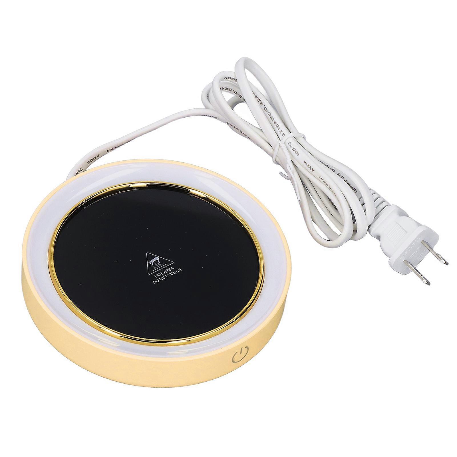 Electric Cup Warmer Constant Temperature 2 Modes LED Light Desk Cup Warmer for Office Cafe Home  AC ‑