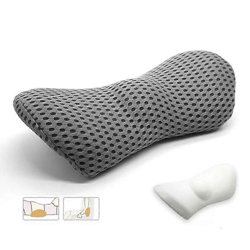 Lumbar Back Support Pillow Cushion - Memory Foam Lower Back Pillows