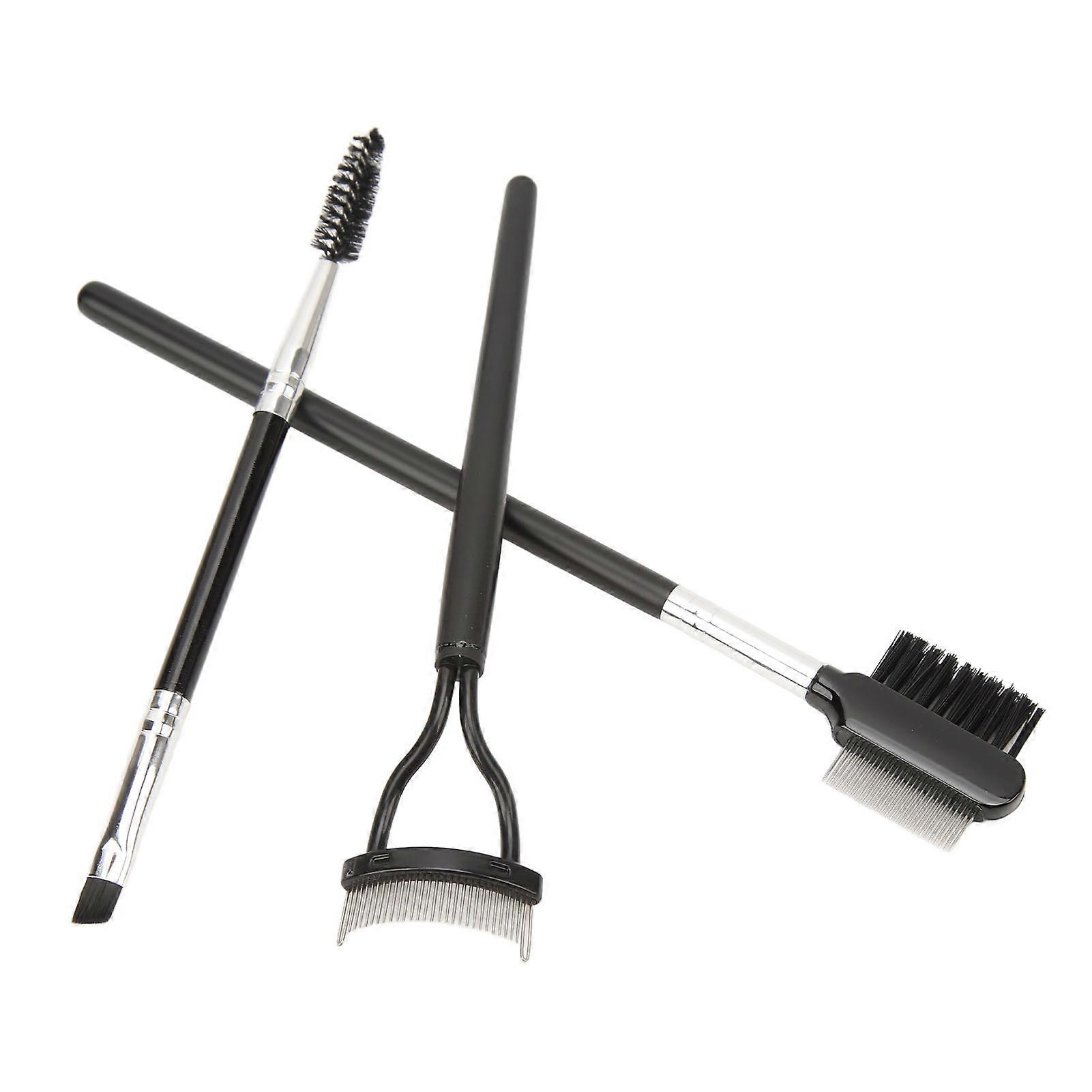 3pcs Eyelash Comb Lash Separator Women Girls Double Ended Eyebrow Eyelash Brush Set Cosmetic Tool