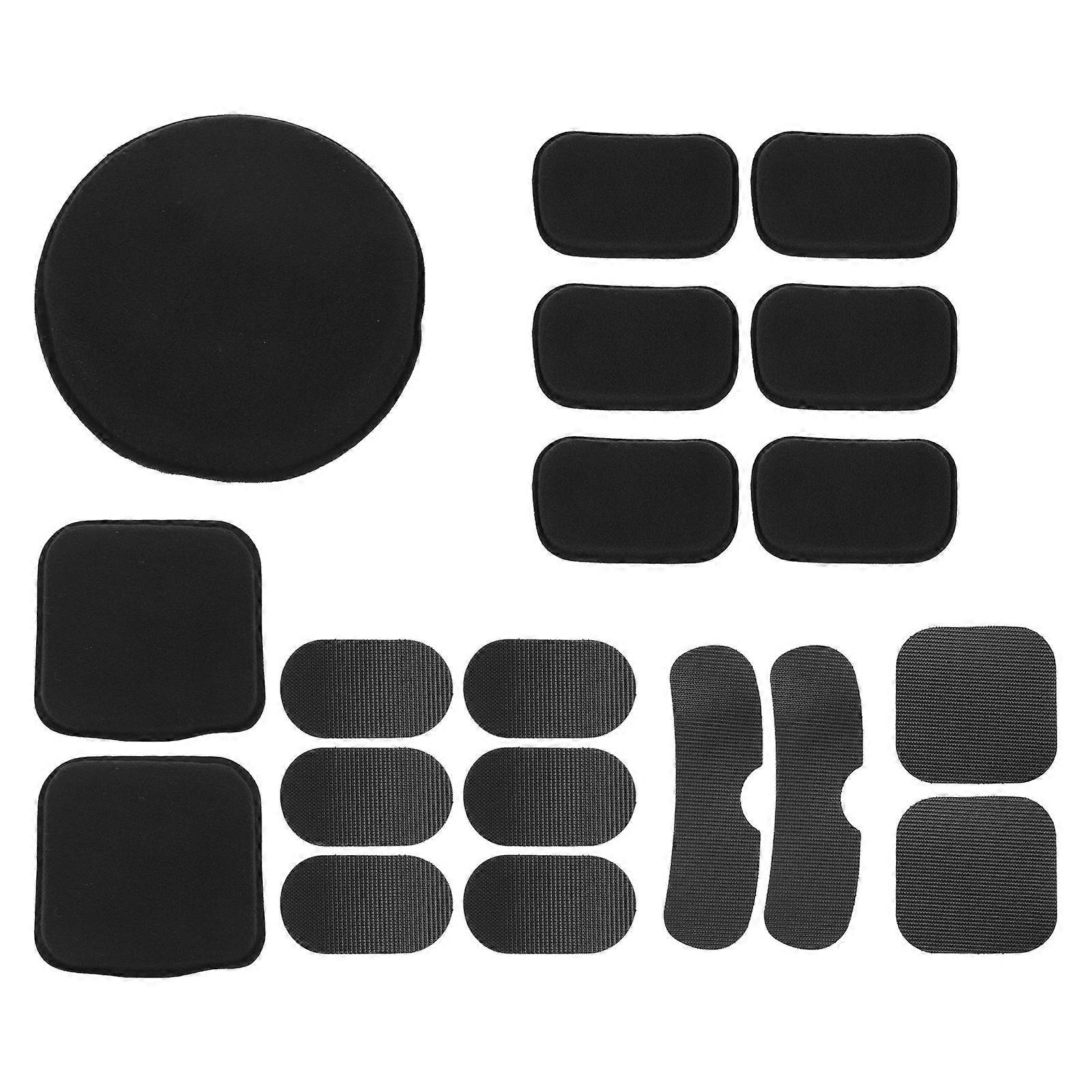 Cycling Equipment Cycling Helmet Inner Pads Damping Cushions Outdoor Adventure 12.5X12.5CM Black 1Set